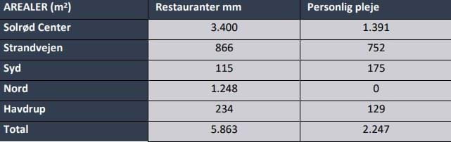 Arealer til serviceerhverv i Solrød Kommune, hentet fra detailhandelsanalysen fra 2024